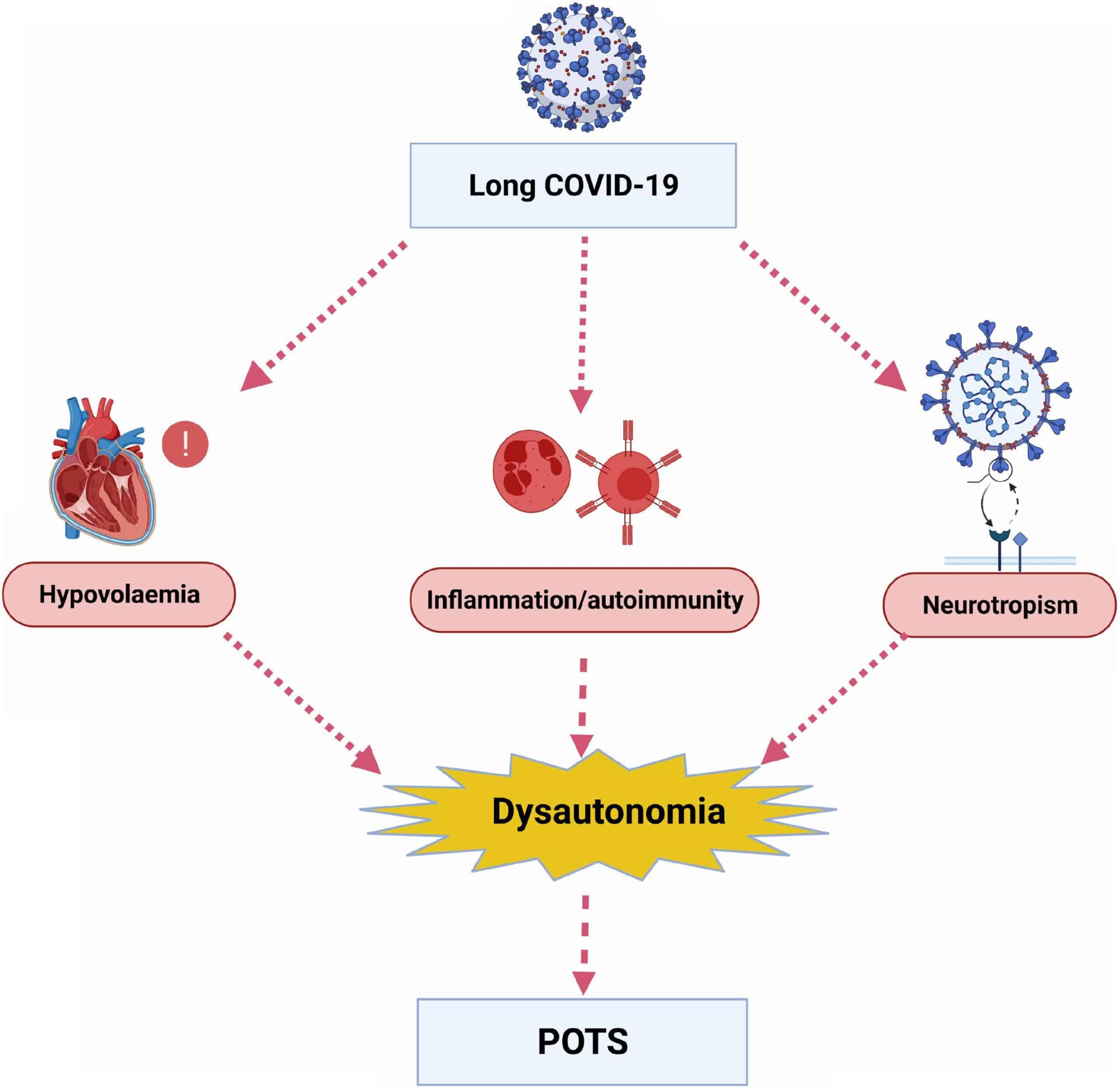 covid infection on body